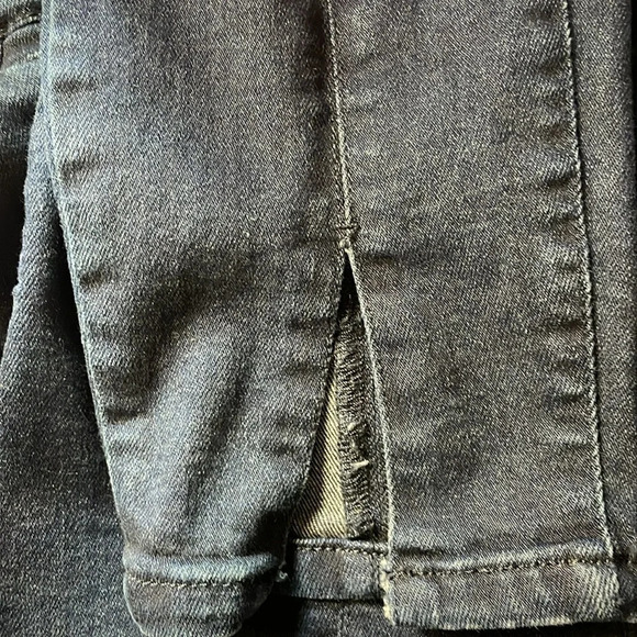Anthropologie Pilcro & The Letterpress Blue Slit Front High Rise Skinny Jeans - Picture 5 of 11